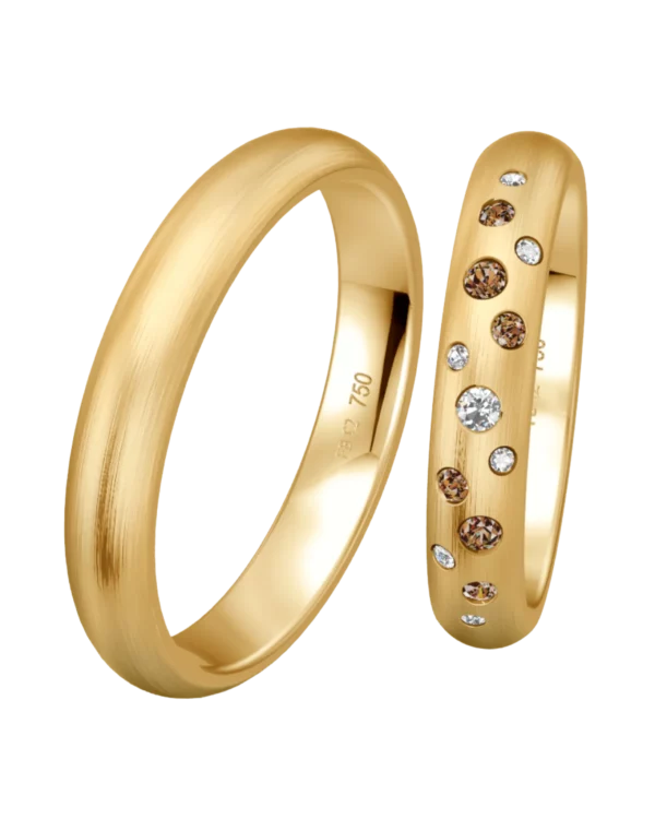 Alliance Breuning Sparkling or miel 750 diamants 4 mm