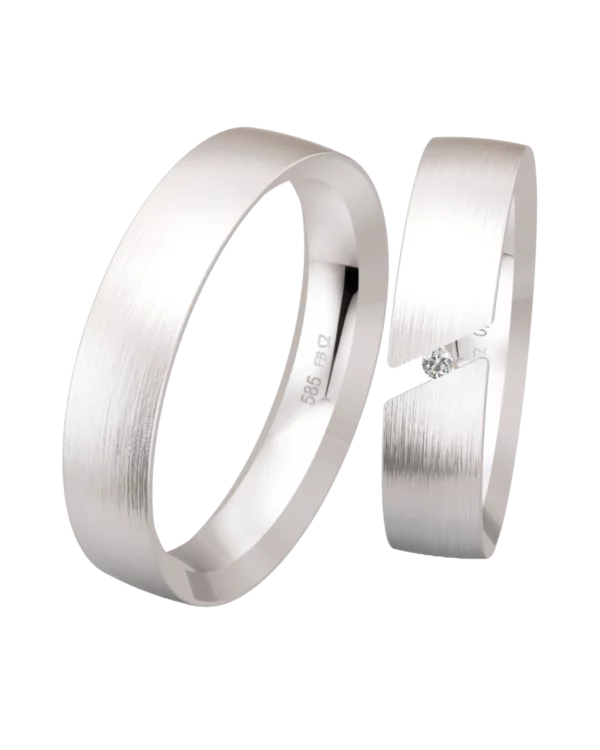 Alliance Breuning Tension or blanc 585 diamant 5 mm
