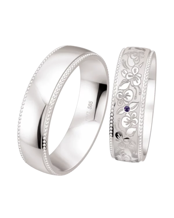 Alliance Breuning Flower or blanc 585 diamant 6 mm