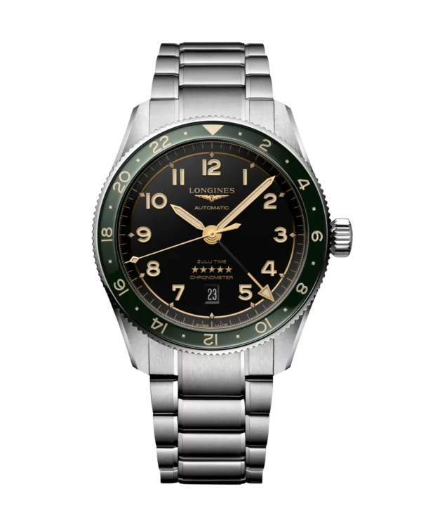 Longines Spirit Zulu Time 42mm Black Vert