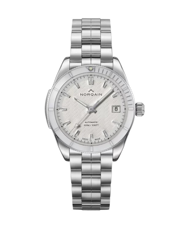 Norqain Adventure 37mm Blanc ACIER INOXYDABLE