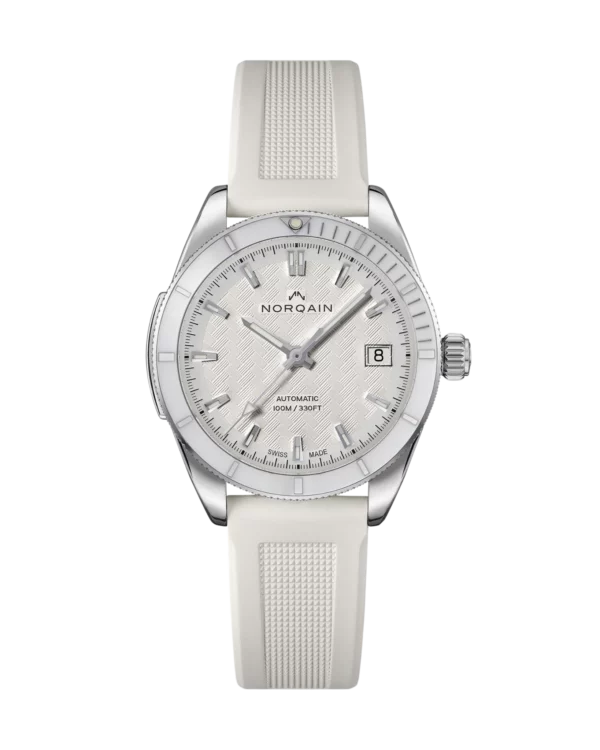 Norqain Adventure 37mm Blanc CAOUTCHOUC BLANC