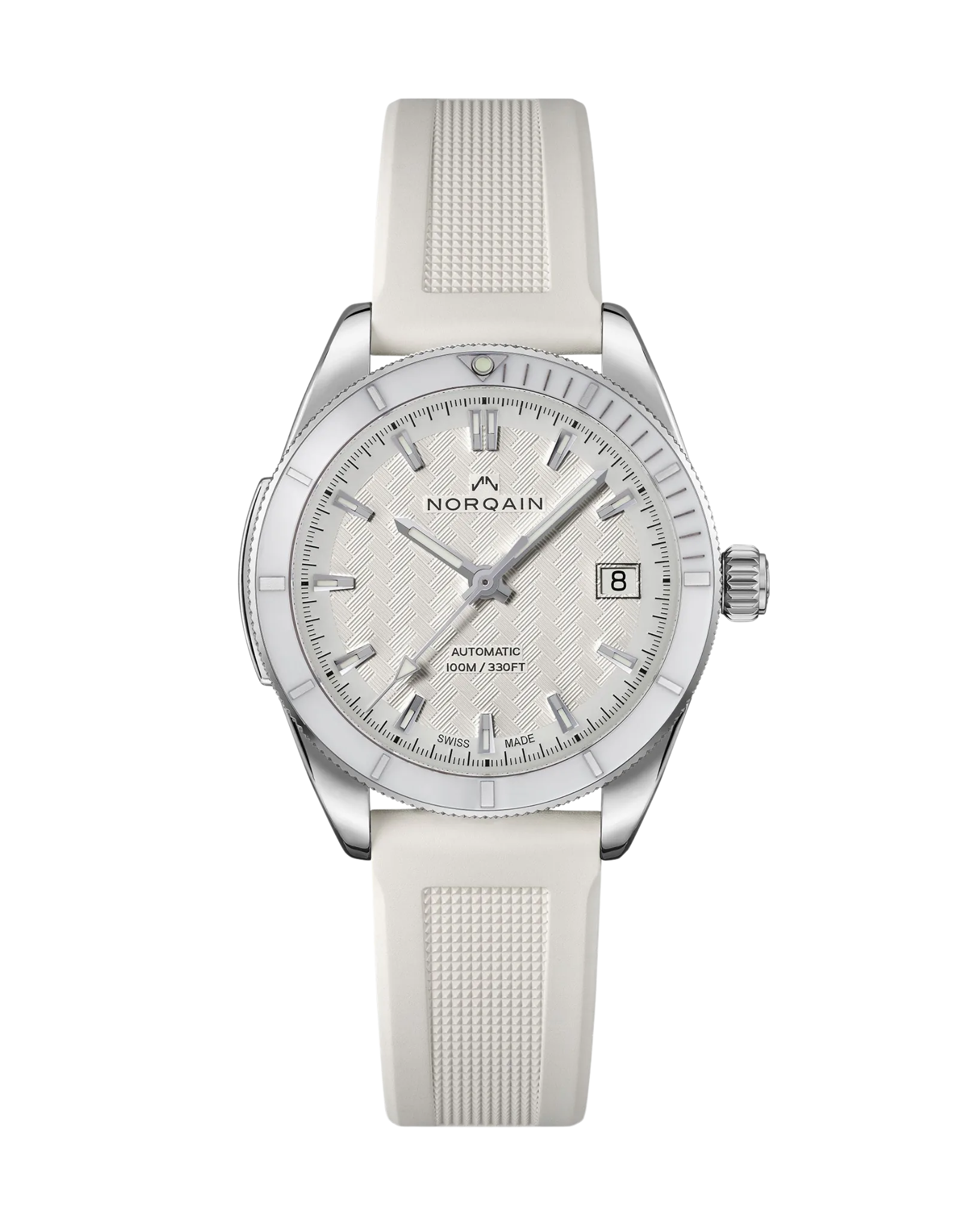 Norqain Adventure 37mm Blanc CAOUTCHOUC BLANC
