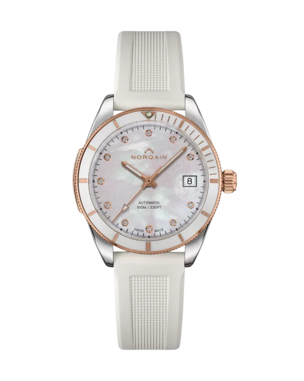 Norqain Adventure 37mm S&G MOP Rubber Blanc