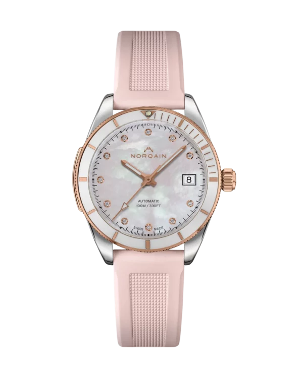 Norqain Adventure 37mm S&G MOP Rubber Rose