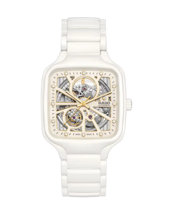 Rado True Square Automatic Open Heart Diamonds Blanc
