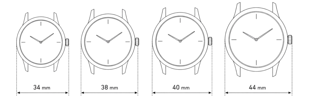 Tailles montres Tailles montres