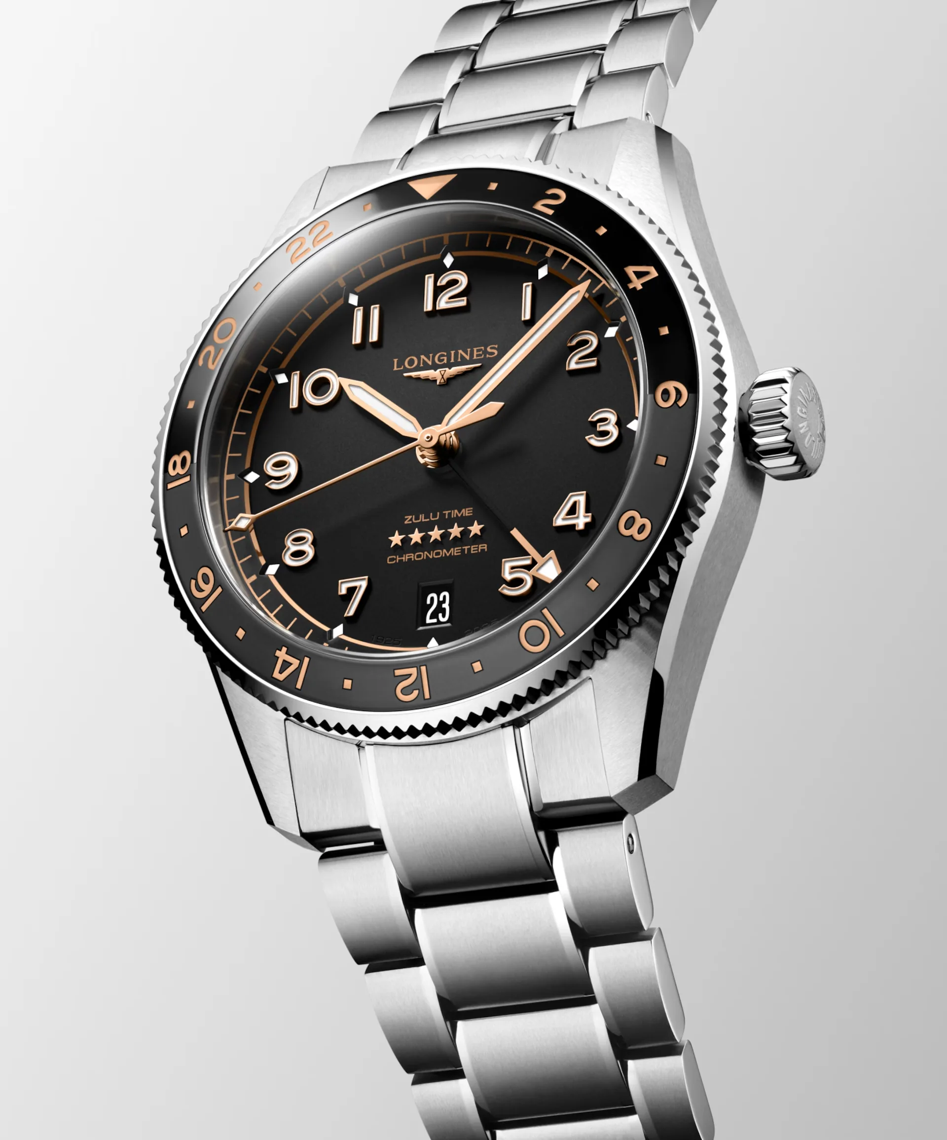 Longines Spirit Zulu Time 39mm Black – Image 14
