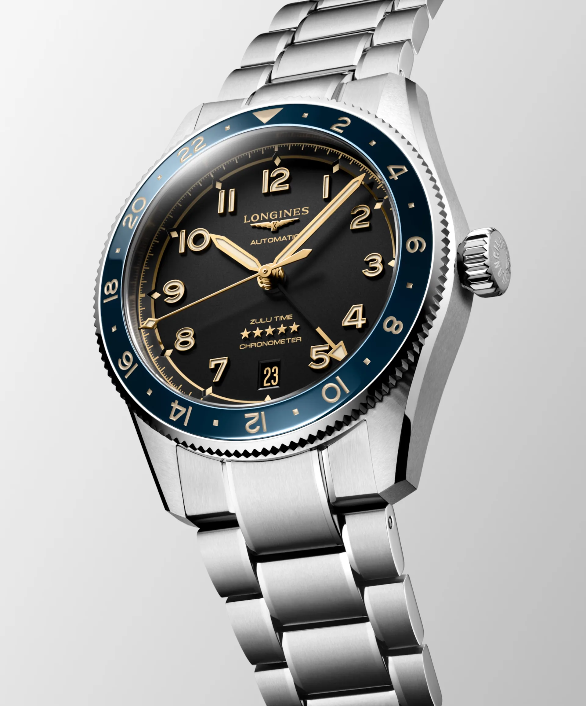 Longines Spirit Zulu Time 39mm Black – Image 10