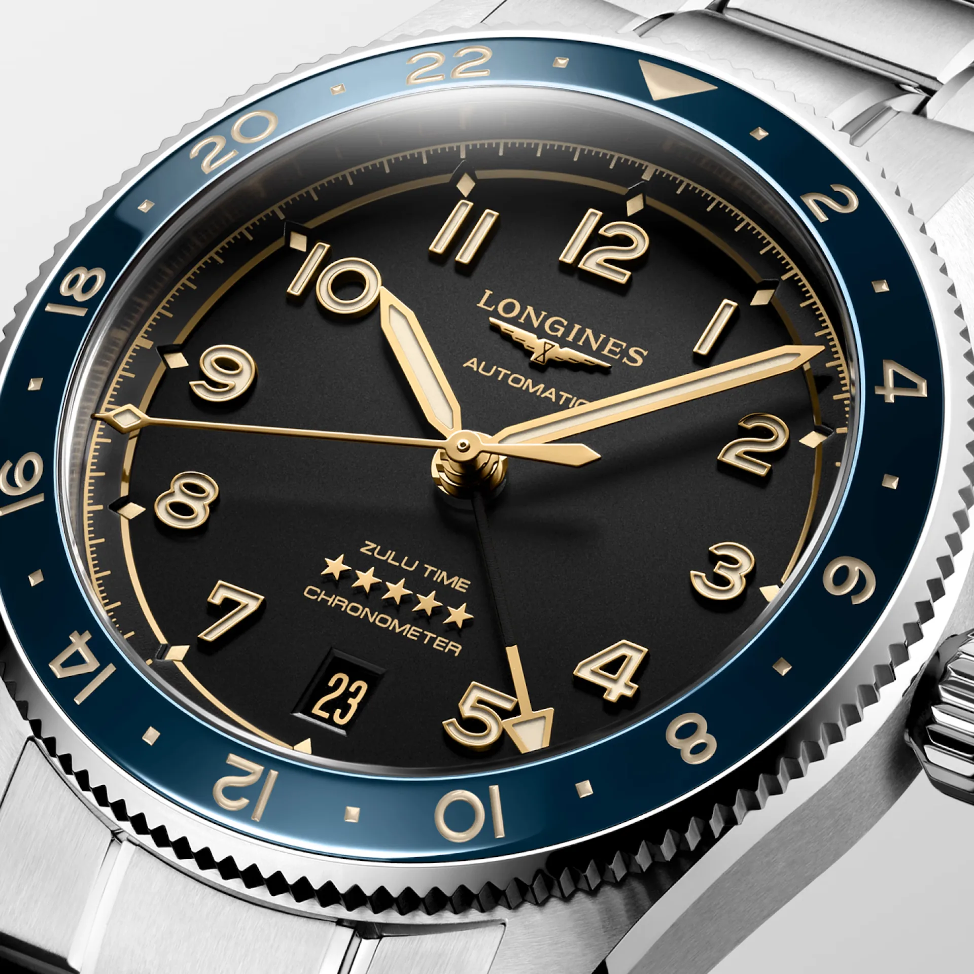 Longines Spirit Zulu Time 39mm Black – Image 9