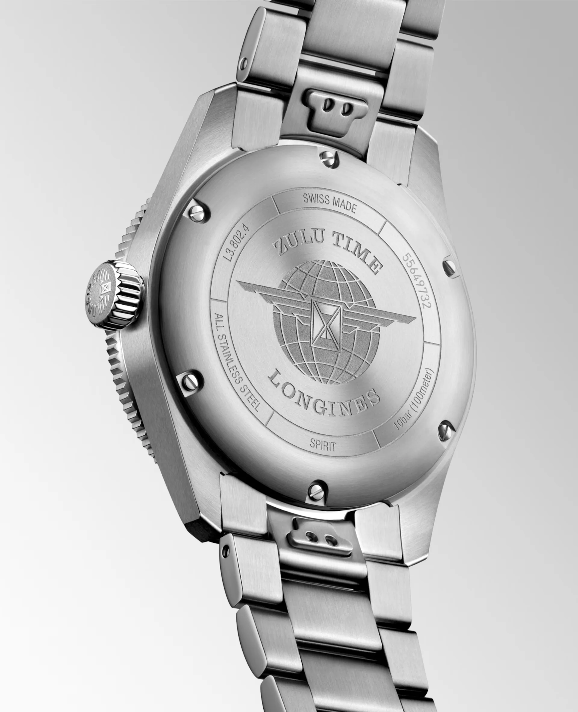 Longines Spirit Zulu Time 39mm Black – Image 8
