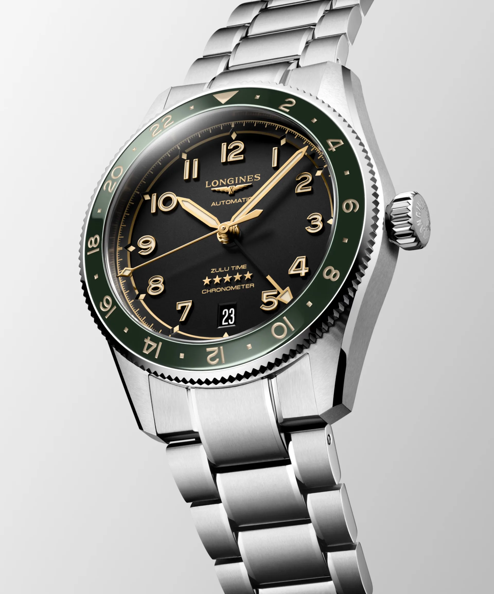 Longines Spirit Zulu Time 39mm Black – Image 7