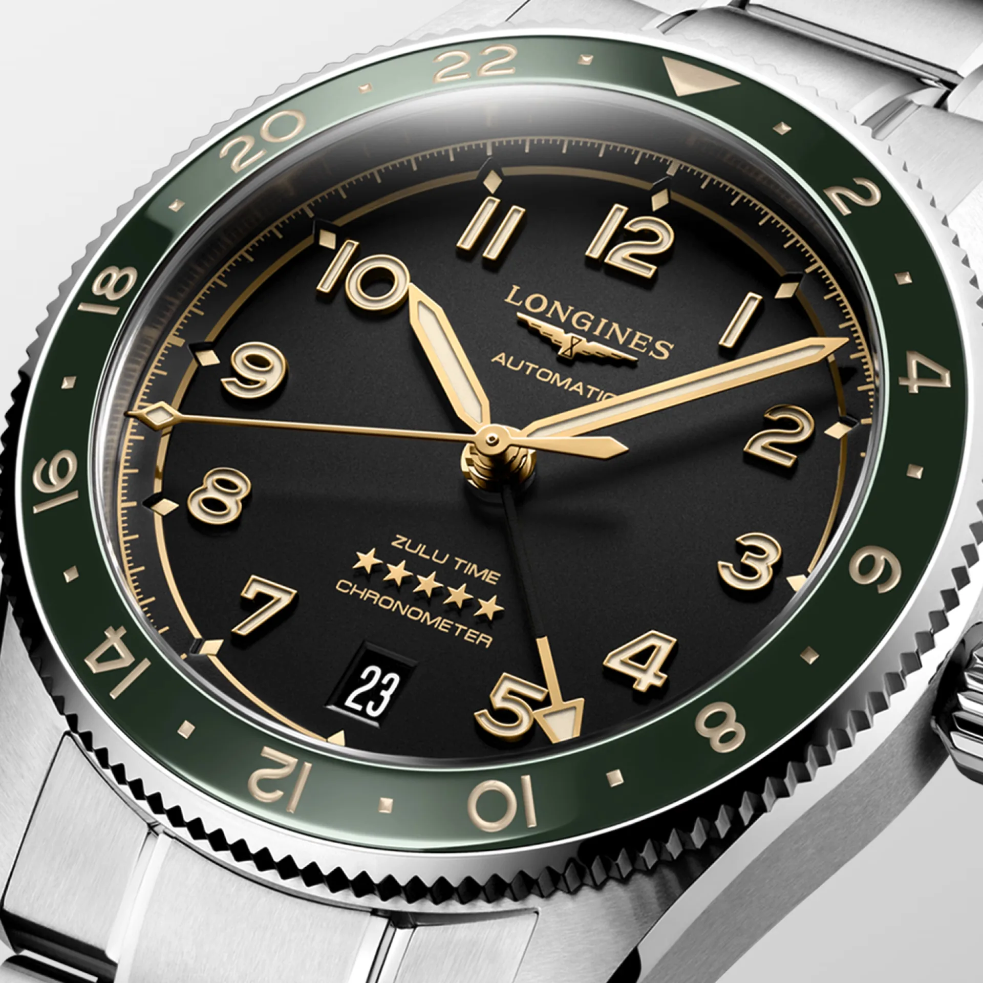 Longines Spirit Zulu Time 39mm Black – Image 2