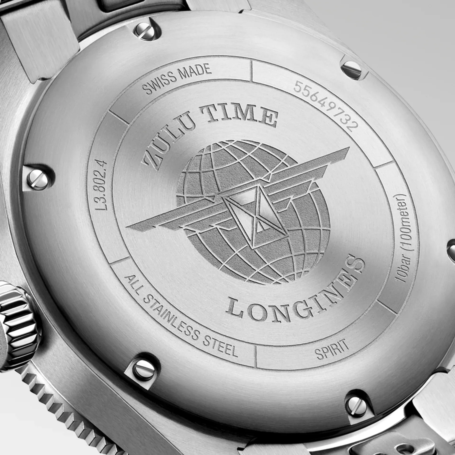 Longines Spirit Zulu Time 39mm Black – Image 4