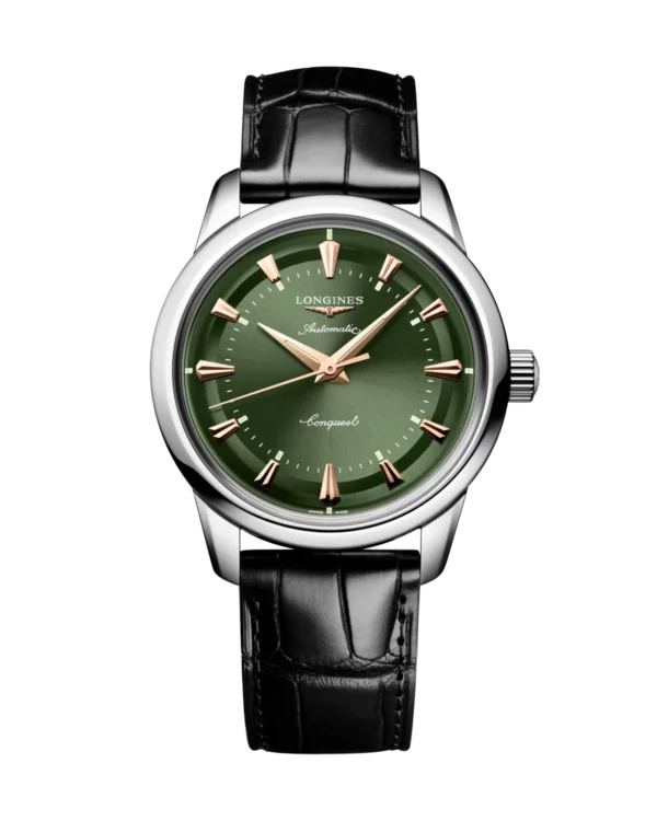 Longines Conquest Heritage 38mm Vert Cuir