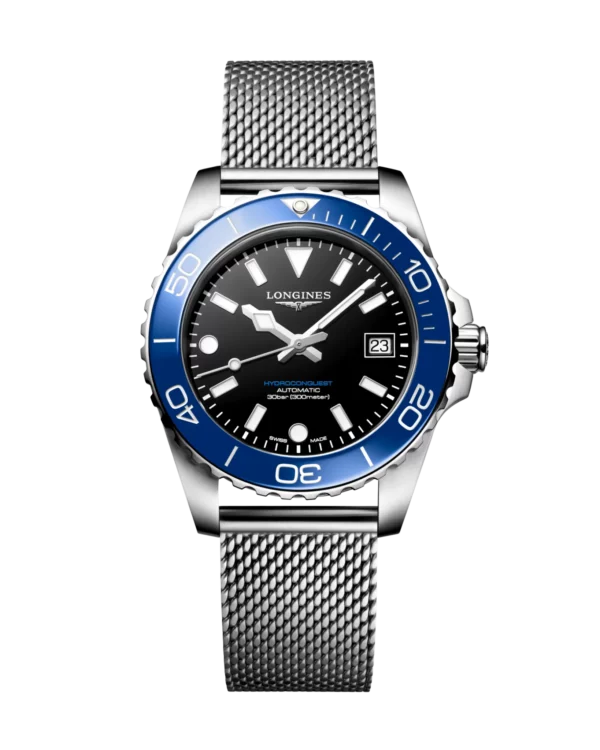 Longines HydroConquest 39 mm – Bracelet Milanais Bleu