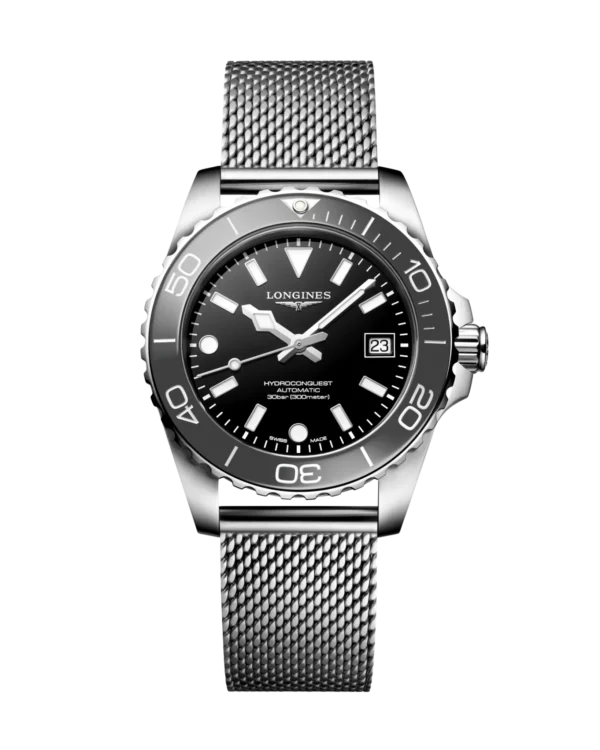 Longines HydroConquest 39 mm – Bracelet Milanais Noir