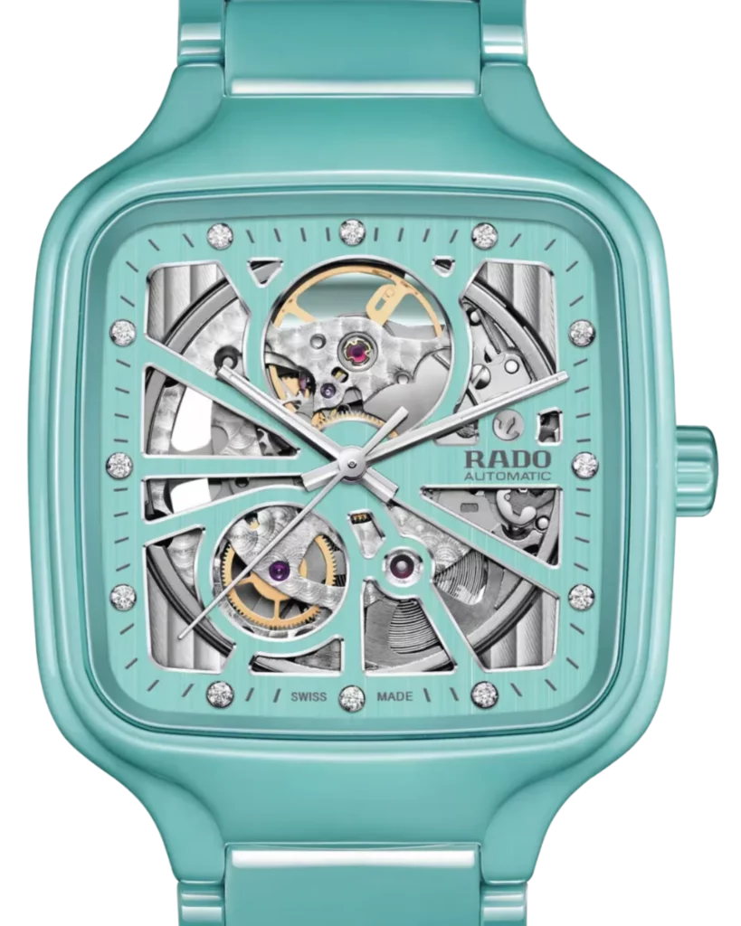 Rado True Square Automatic Open Heart Diamonds