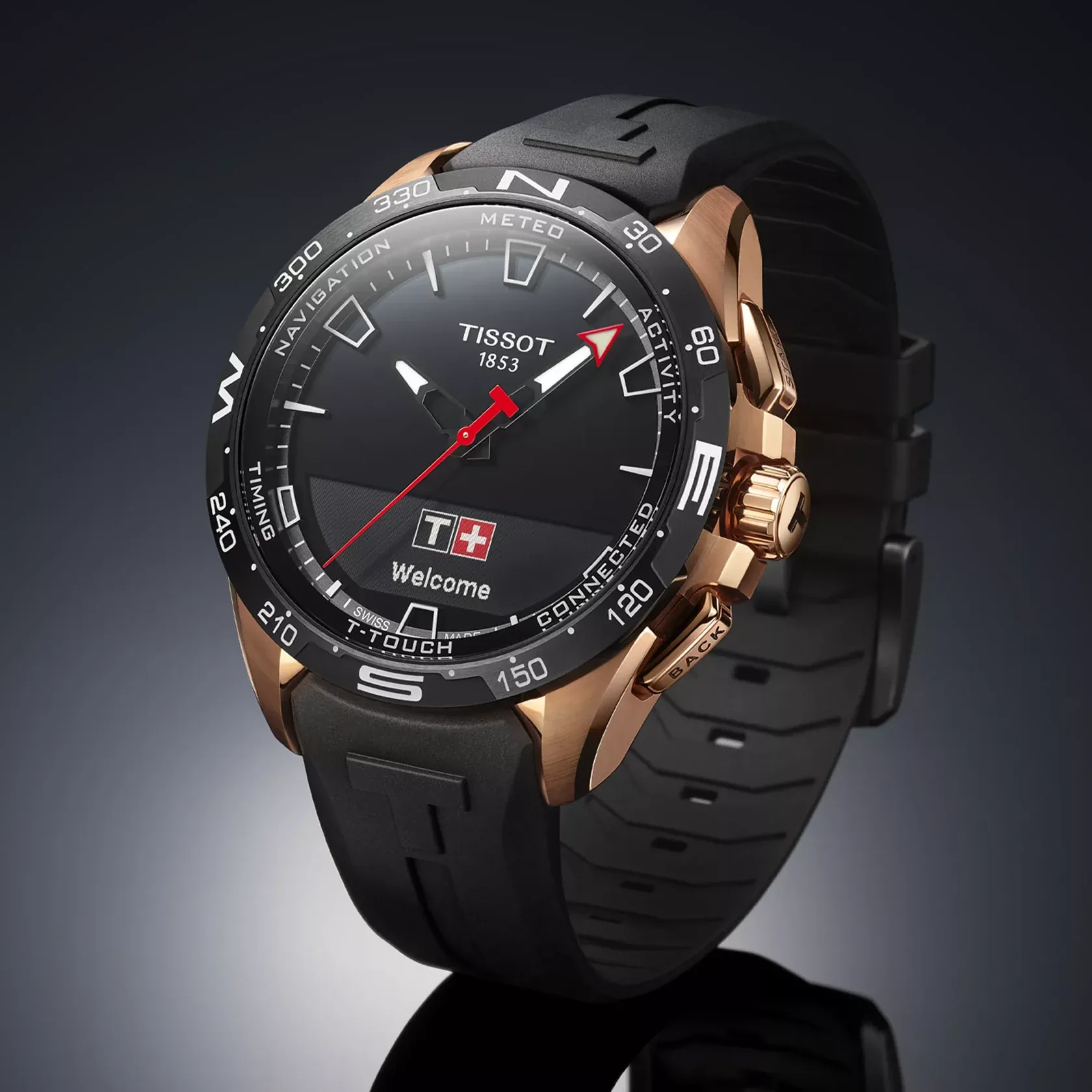 Tissot T-Touch Connect Solar - Roségold & Black – Bild 4