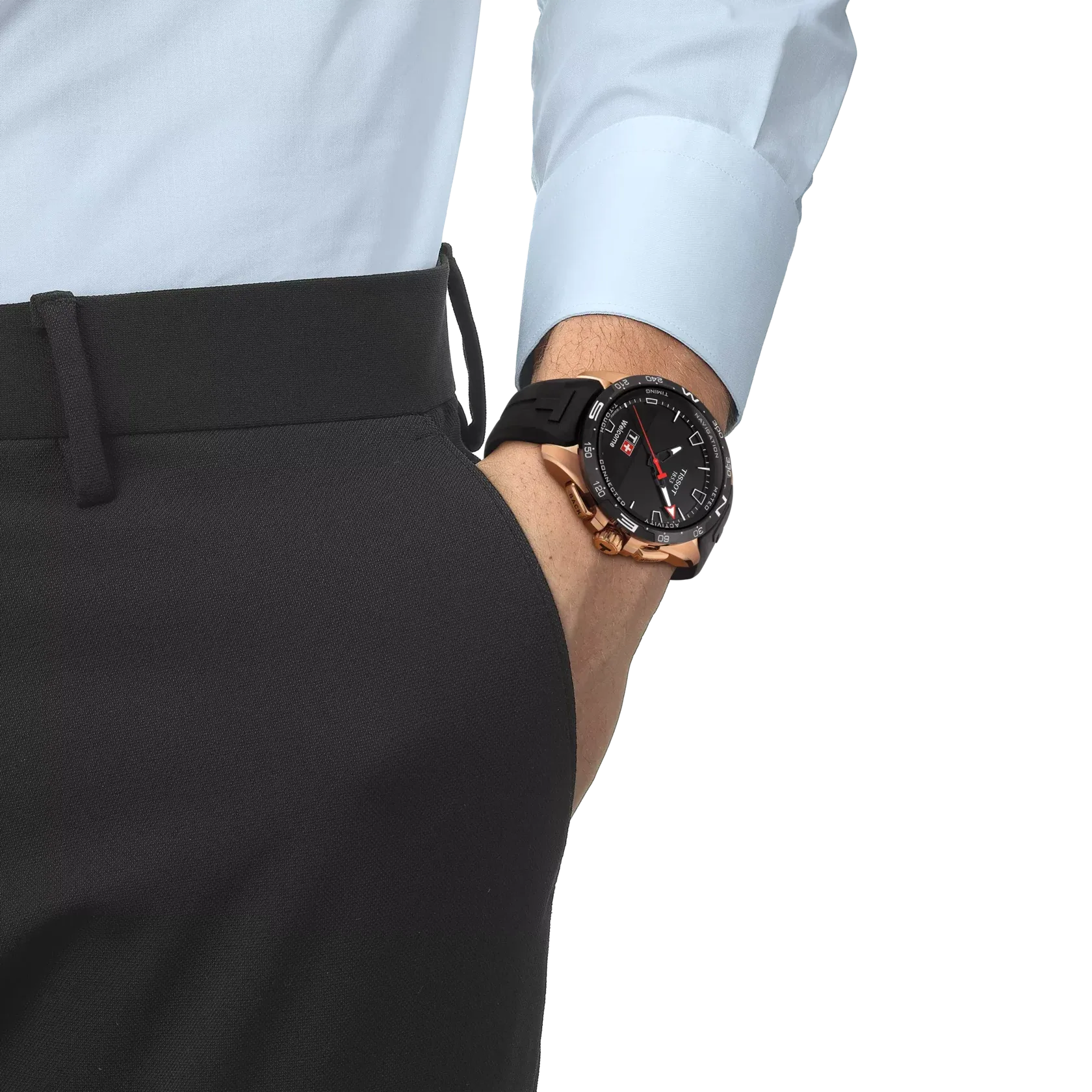 Tissot T-Touch Connect Solar - Roségold & Black – Bild 10