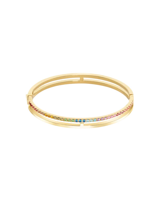 Ewige Einheit Armreif Gold-Rainbow Coeur de Lion
