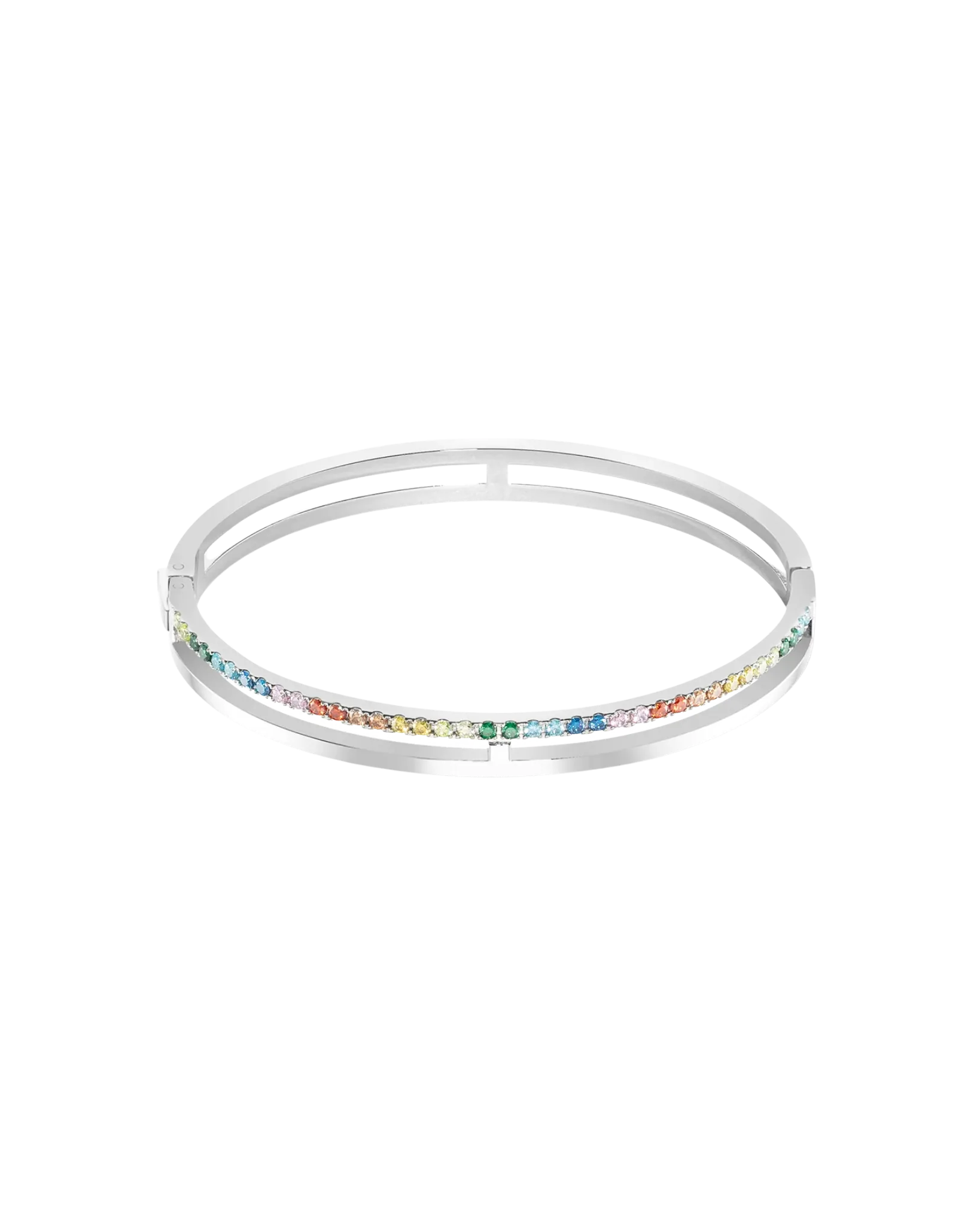 Eternal Unity Bangle silver-multicolour – Coeur de Lion
