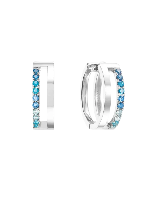Eternal Unity Hoops silver-blue – COEUR DE LION 2