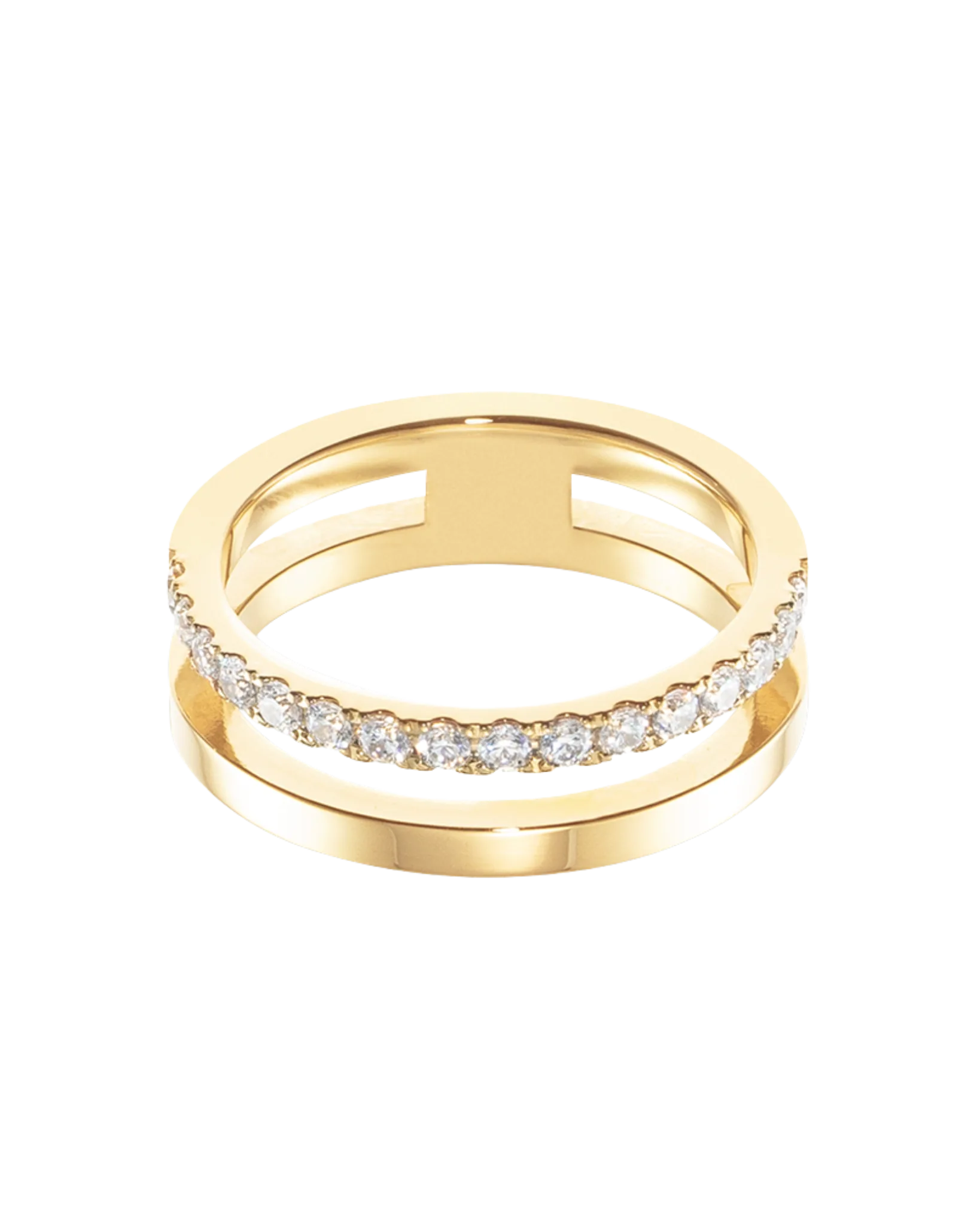 Eternal Unity Ring gold-crystal - COEUR DE LION