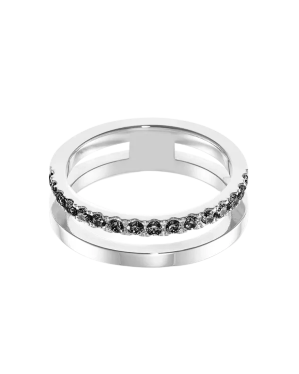 Eternal Unity Ring silver-black COEUR DE LION