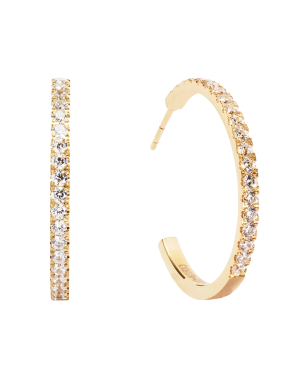 Eternal Love Hoop big gold-crystal COEUR DE LION