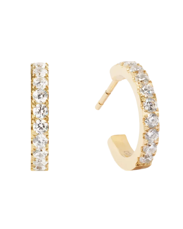 Eternal Love Hoop mini gold-crystal COEUR DE LION