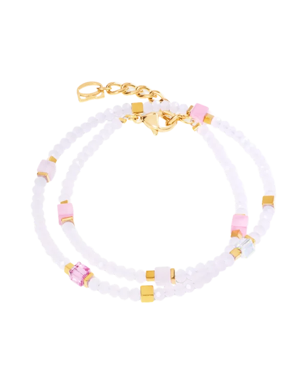 Bracelet Joyful Colours Flex rose et doré COEUR DE LION