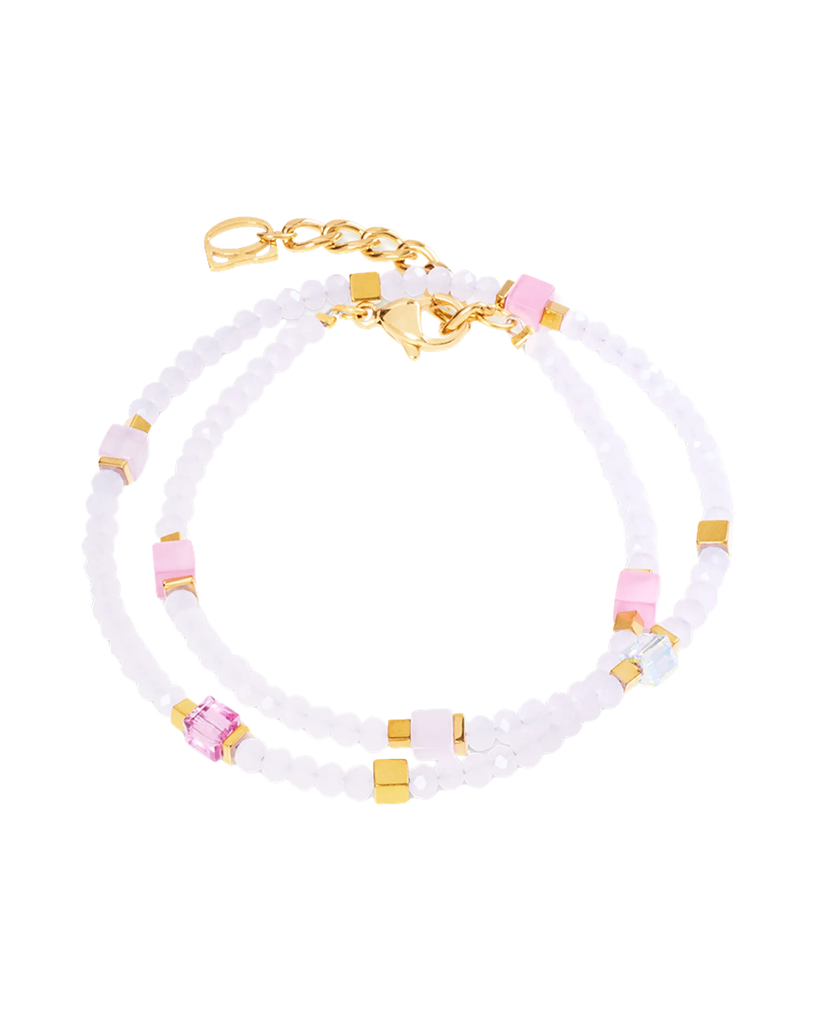 Bracelet Joyful Colours Flex rose et doré COEUR DE LION