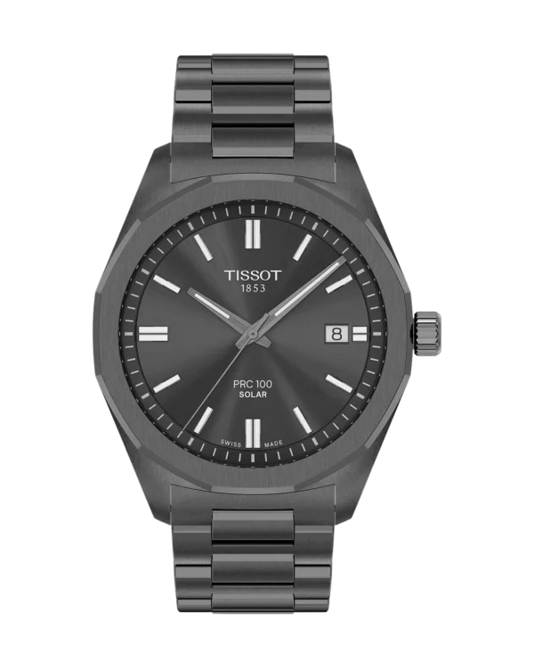 Tissot PRC 100 Solar 39mm anthracite